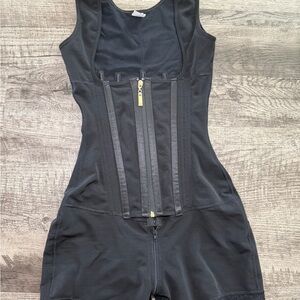 Black Fajas Reductoras Body Shaper Post Surgery Tummy Control Size XS